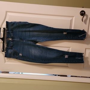 Blue Savvy high waisted butt lifting stretch jeans size 20 true to size